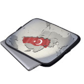 Flagge der Türkei Laptopschutzhülle (Vorne Knopf)