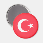 Flagge der Türkei Magnet (Vorderseite/Rückseite)