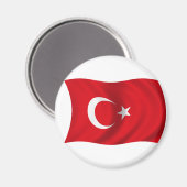 Flagge der Türkei Magnet (Vorderseite/Rückseite)