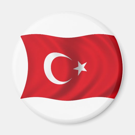 Flagge der Türkei Magnet (Vorne)