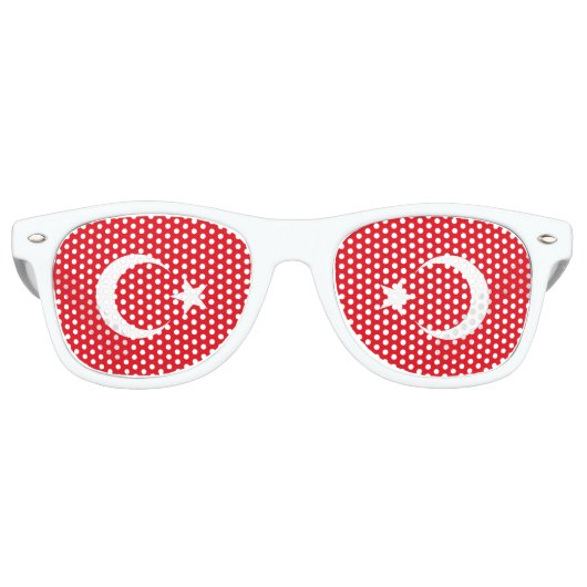 Flagge der Türkei Partybrille (Vorderseite)