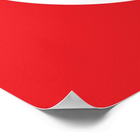 Flagge der Türkei Poster (Ecke)