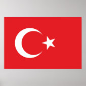 Flagge der Türkei Poster (Vorne)