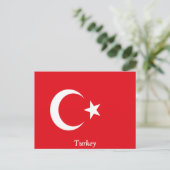 Flagge der Türkei Postkarte (Stehend Vorderseite)