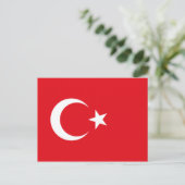 Flagge der Türkei Postkarte (Stehend Vorderseite)