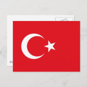 Flagge der Türkei Postkarte (Vorne/Hinten)
