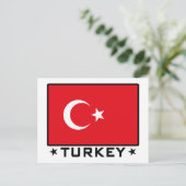 Flagge der Türkei Postkarte (Stehend Vorderseite)