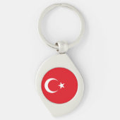 Flagge der Türkei Schlüsselanhänger (Vorderseite)