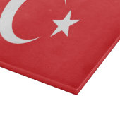 Flagge der Türkei Schneidebrett (Ecke)
