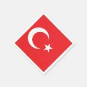 Flagge der Türkei Serviette (Ecke)