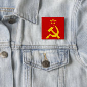 Flagge der UdSSR - Flagge der Sowjetunion Button (Beispiel)
