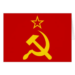 Flagge der UdSSR - sowjetische Gewerkschaft