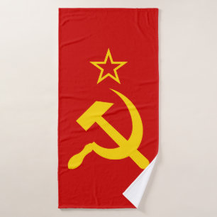 Flagge der UdSSR - sowjetische Gewerkschaft Badehandtuch