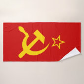 Flagge der UdSSR - sowjetische Gewerkschaft Badehandtuch (Badehandtuch)
