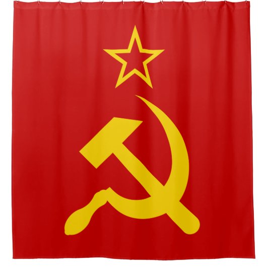 Flagge der UdSSR - sowjetische Gewerkschaft Duschvorhang (Vorderseite)