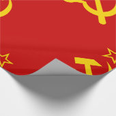 Flagge der UdSSR - sowjetische Gewerkschaft Geschenkpapier (Ecke)