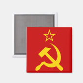 Flagge der UdSSR - sowjetische Gewerkschaft Magnet (Vorderseite/Rückseite)