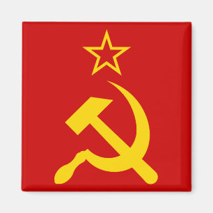 Flagge der UdSSR - sowjetische Gewerkschaft Magnet