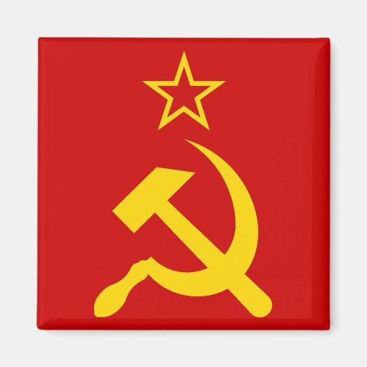 Flagge der UdSSR - sowjetische Gewerkschaft Magnet (Vorne)