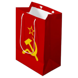 Flagge der UdSSR - sowjetische Gewerkschaft Mittlere Geschenktüte
