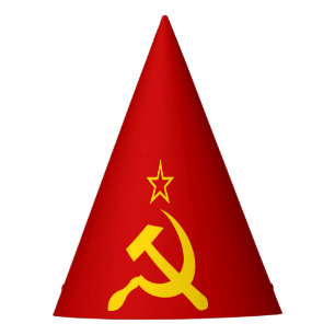 Flagge der UdSSR - sowjetische Gewerkschaft Partyhütchen