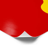 Flagge der UdSSR - sowjetische Gewerkschaft Poster (Ecke)