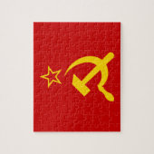 Flagge der UdSSR - sowjetische Gewerkschaft Puzzle (Vertikal)