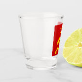 Flagge der UdSSR - sowjetische Gewerkschaft Schnapsglas (Links)