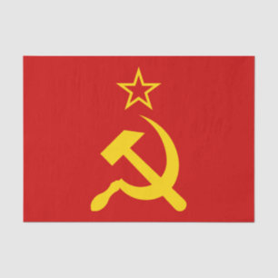 Flagge der UdSSR - sowjetische Gewerkschaft Seidenpapier