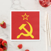 Flagge der UdSSR - sowjetische Gewerkschaft Serviette (Beispiel)