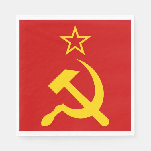 Flagge der UdSSR - sowjetische Gewerkschaft Serviette (Vorderseite)