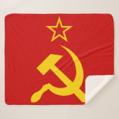 Flagge der UdSSR - sowjetische Gewerkschaft Sherpadecke (Vorderseite (Horizontal))