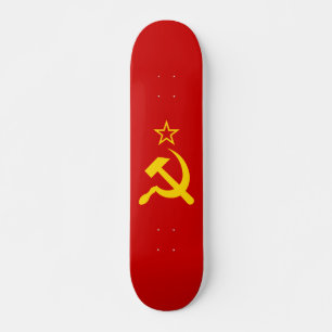 Flagge der UdSSR - sowjetische Gewerkschaft Skateboard