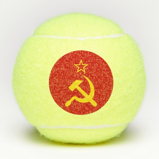Flagge der UdSSR - sowjetische Gewerkschaft Tennisbälle (Vorderseite)