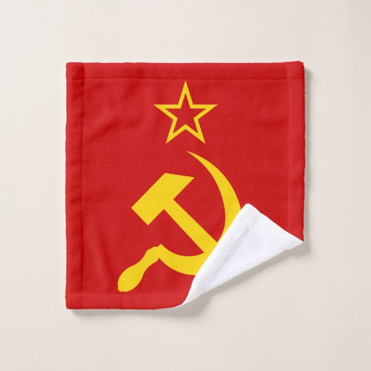 Flagge der UdSSR - sowjetische Gewerkschaft Waschlappen (Waschlappen)