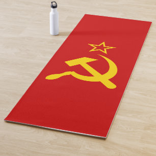 Flagge der UdSSR - sowjetische Gewerkschaft Yogamatte