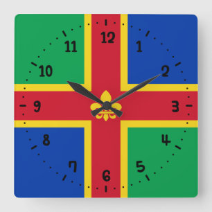 Flagge der Uhr der Lincolnshire Square