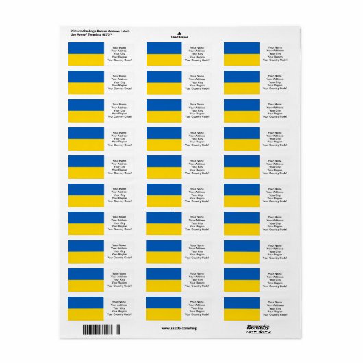 Flagge der Ukraine (Vorne)