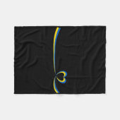 Flagge der Ukraine2 Fleecedecke (Vorderseite (Horizontal))
