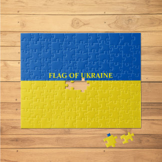 Flagge der Ukraine 8"x10" Jigsaw Puzzle