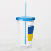 Flagge der Ukraine Acryltrinkbecher (Rechts)