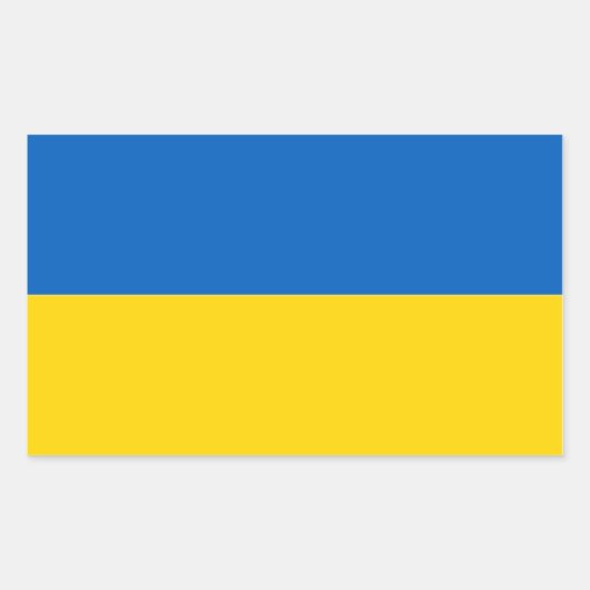 Flagge der Ukraine Aufkleber (Vorderseite)