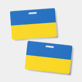Flagge der Ukraine Ausweis (Vorder- & Rückseite)