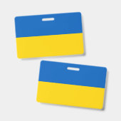 Flagge der Ukraine Ausweis (Vorder- & Rückseite)