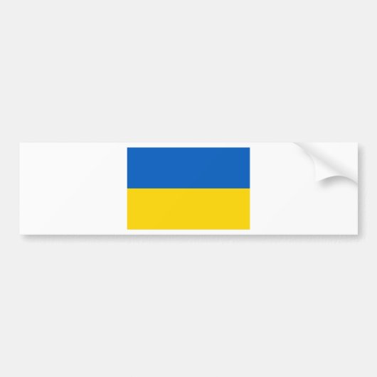 Flagge der Ukraine Autoaufkleber (Vorne)