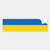 Flagge der Ukraine Autoaufkleber (Vorne)