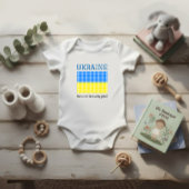 Flagge der UKRAINE Baby Strampler