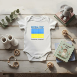 Flagge der UKRAINE Baby Strampler
