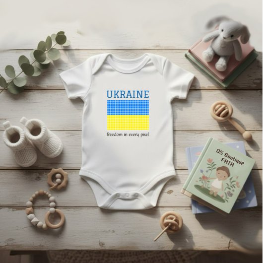 Flagge der UKRAINE Baby Strampler