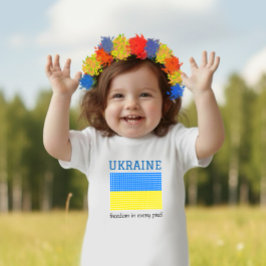 Flagge der UKRAINE Baby T-shirt